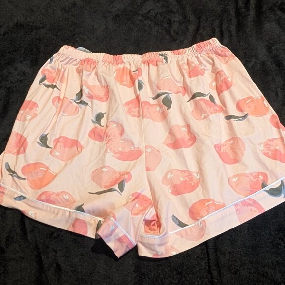 Peach Pajama Shorts Size 8-10 - Picture 2 of 6